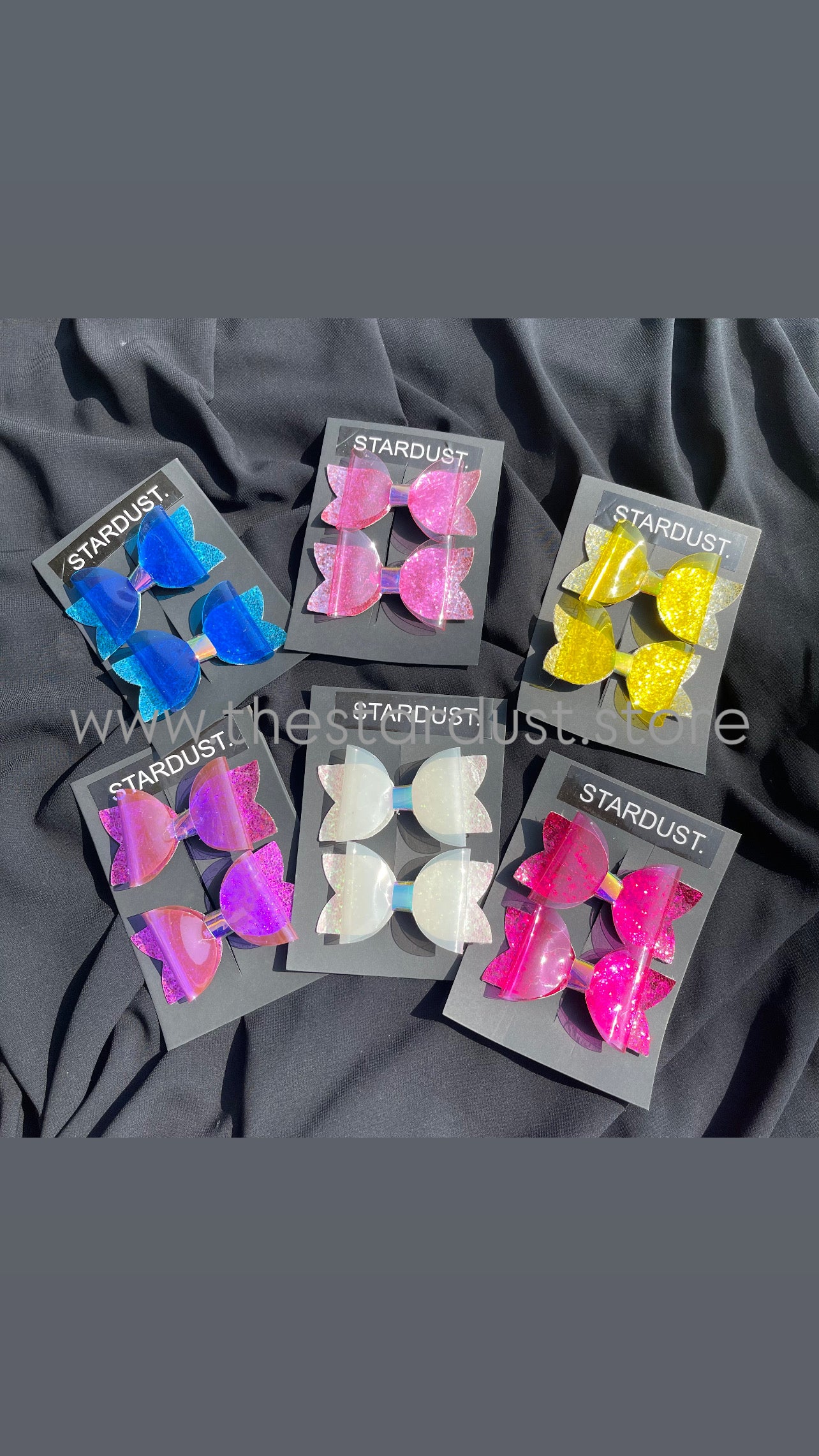 Glittered & Holographic Formal Bow Pairs