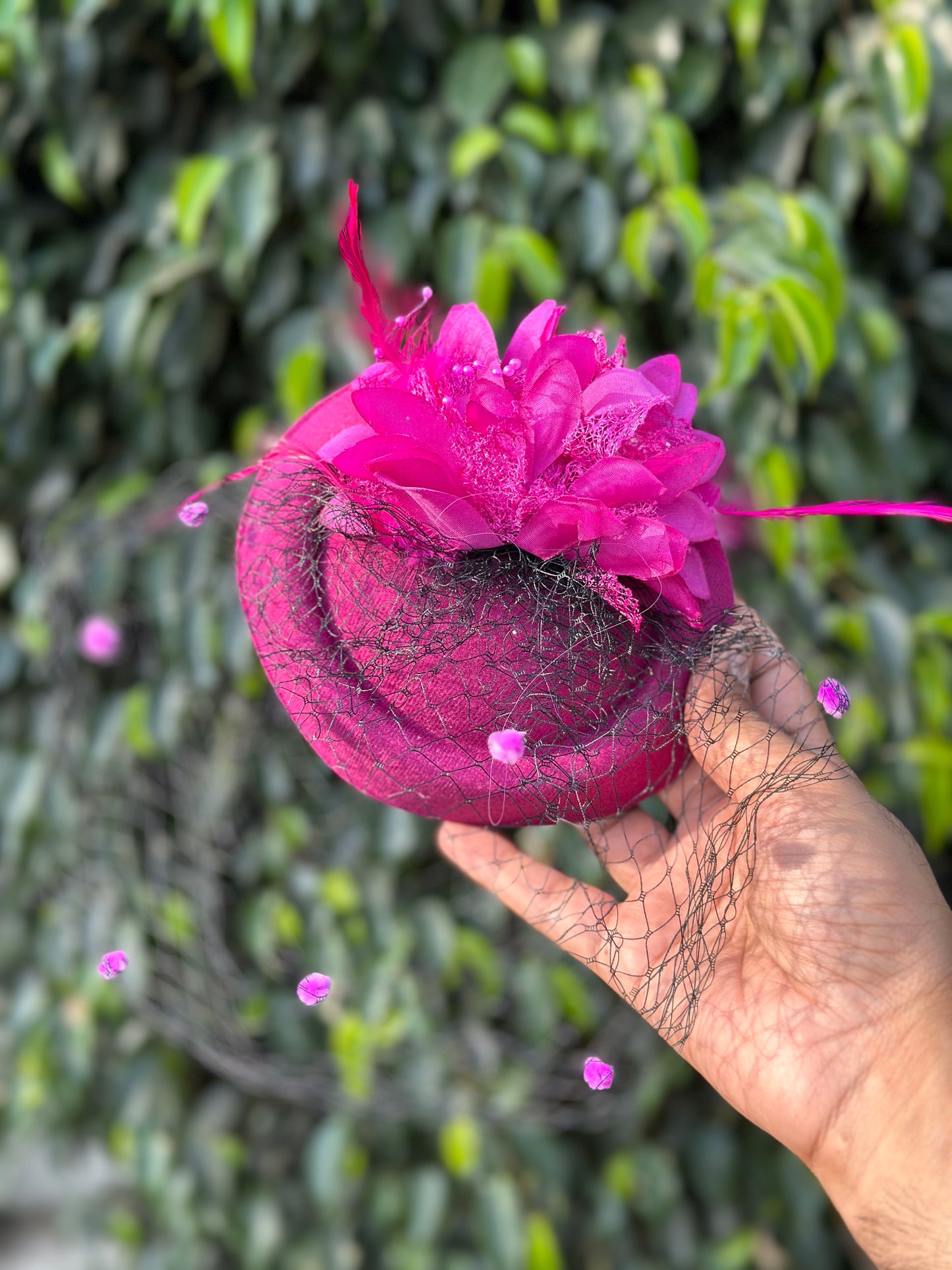 Fuchsia Pink Fascinator Hat