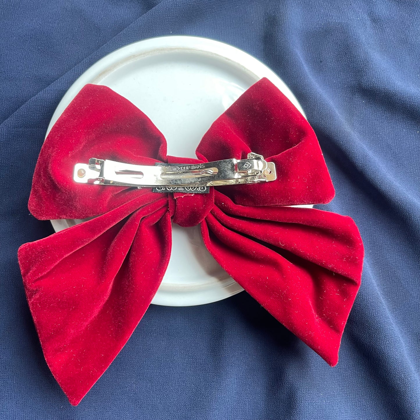 Maroon Velvet Bow