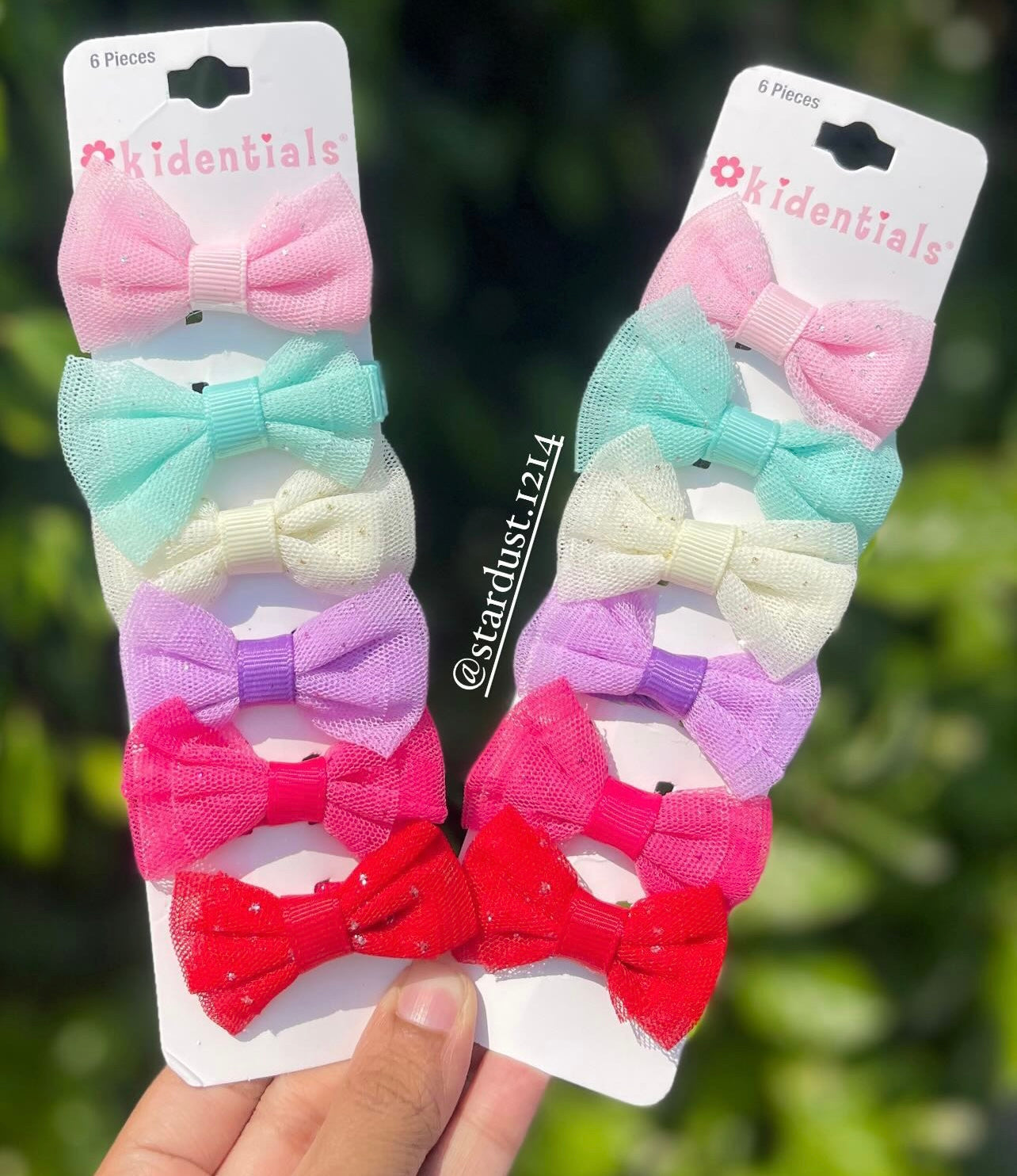 Kidentials pack of 6 tulle bows