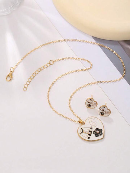 SHEIN Heart Jewellery Set🔥