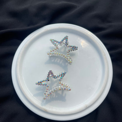 Rhinestone Studded Metallic STAR Claw