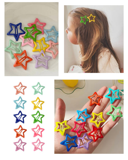 Enamel Star Snapclips Random Colours Pack🔥