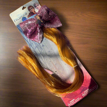 Frozen Sequined Bow Long Hair Extensions🔥