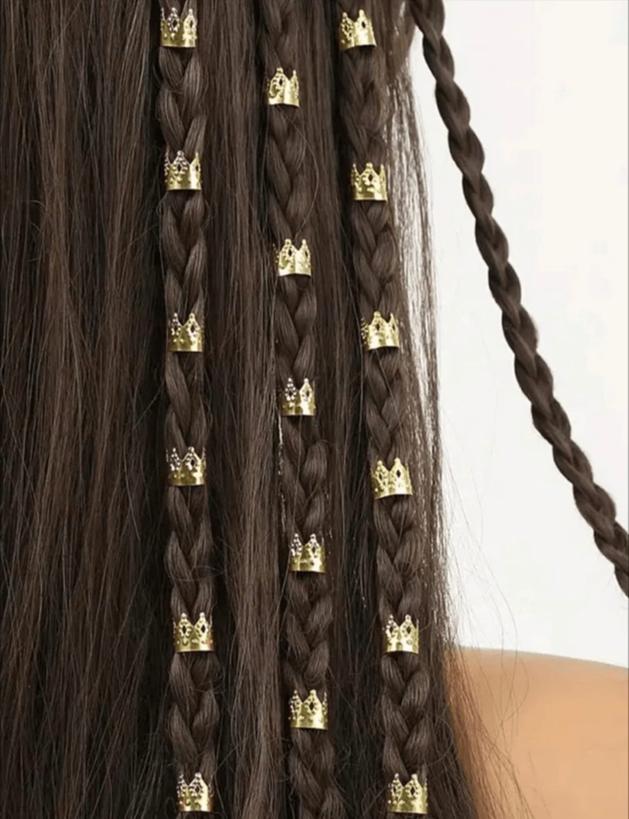 Crown Deadlock Hair Rings Pack🔥