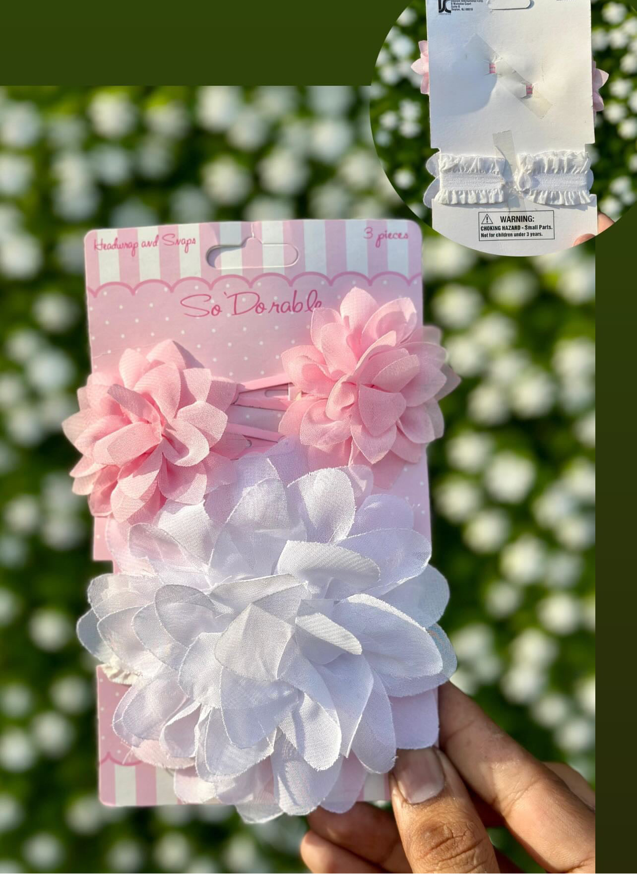 Floral Snapclips & Headband Pack