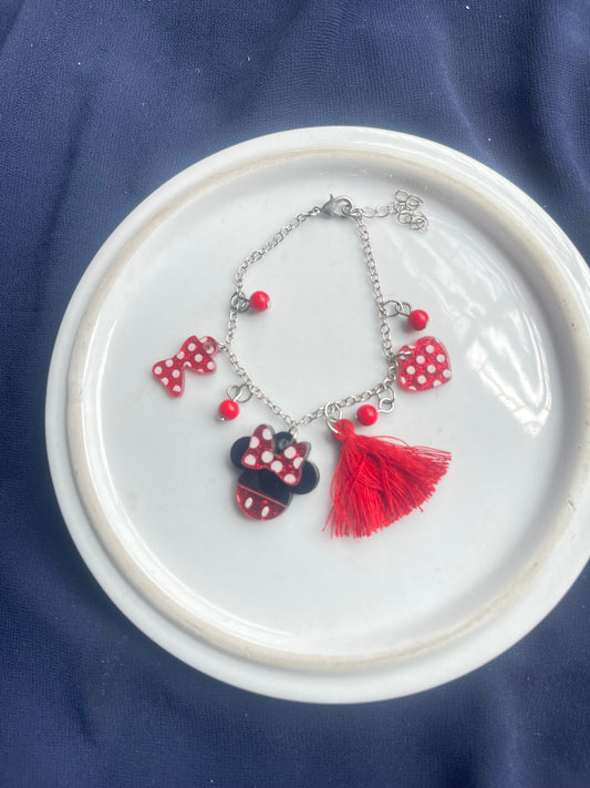 Minnie Mouse charm bracelet