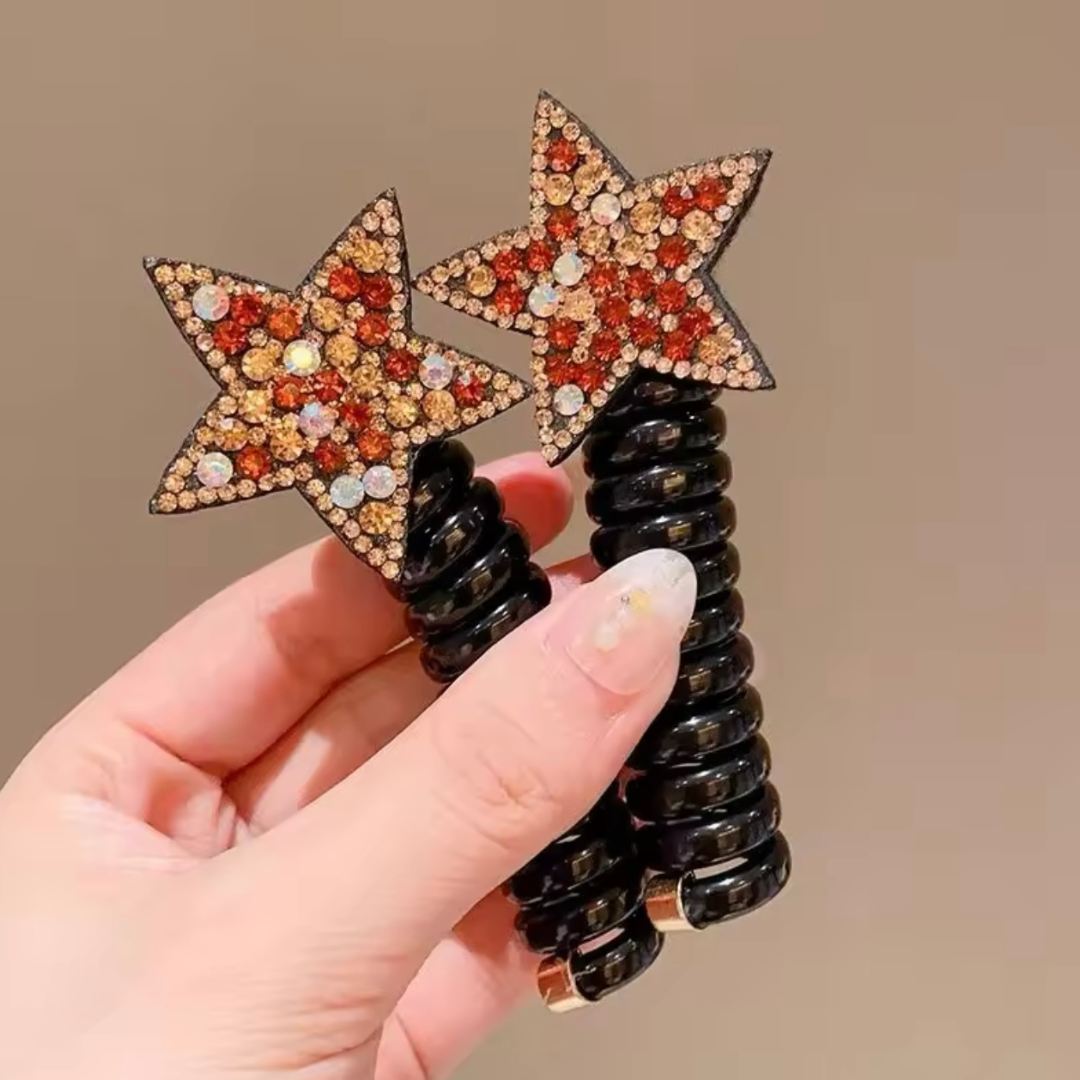 Rhinestone Star Styling Hair Springs🔥