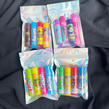 Pack of 4 Random Imported Flavoured Kids Lipbalms🔥
