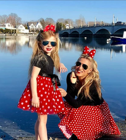 Minnie Mouse Puffy 3D Bow Clip