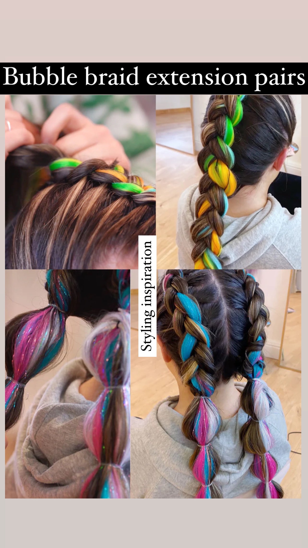 Bubble Braid Extension Pairs🔥