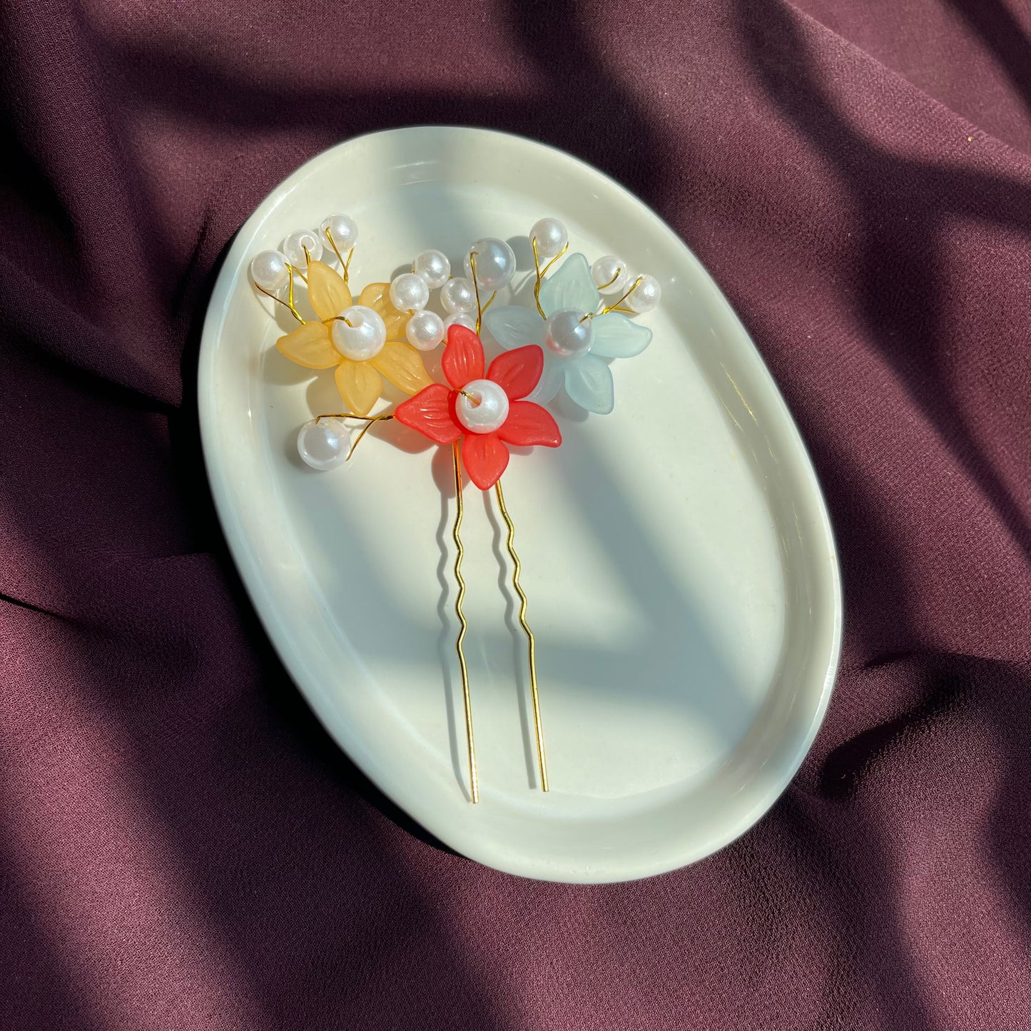 Frosted Flower Pearl Styling Accessory