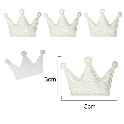 Appliqué Patch Glittered Crown
