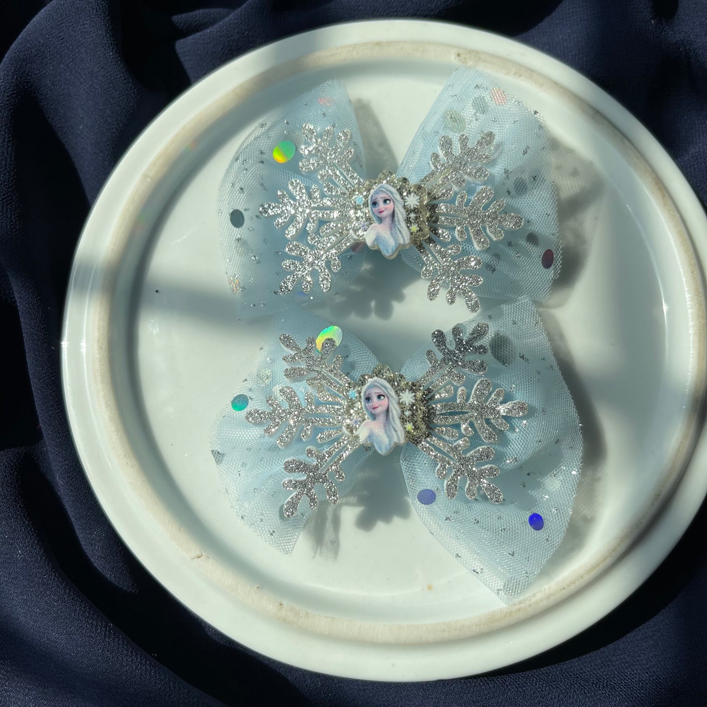 Gittered Snowflake❄️Formal ELSA Bow Pairs🔥