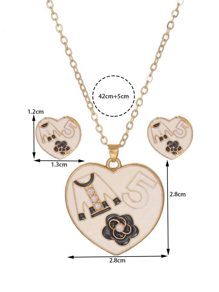SHEIN Heart Jewellery Set🔥