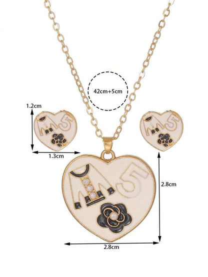 SHEIN Heart Jewellery Set🔥