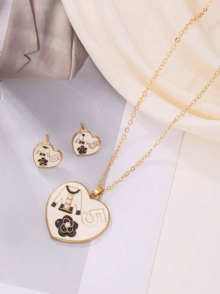 SHEIN Heart Jewellery Set🔥
