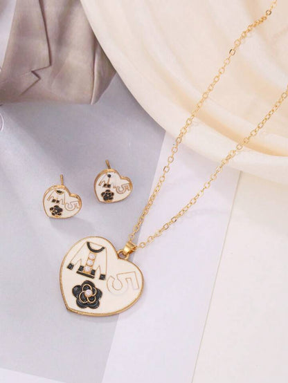 SHEIN Heart Jewellery Set🔥