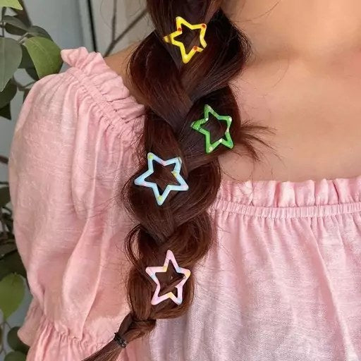 Enamel Star Snapclips Random Colours Pack🔥