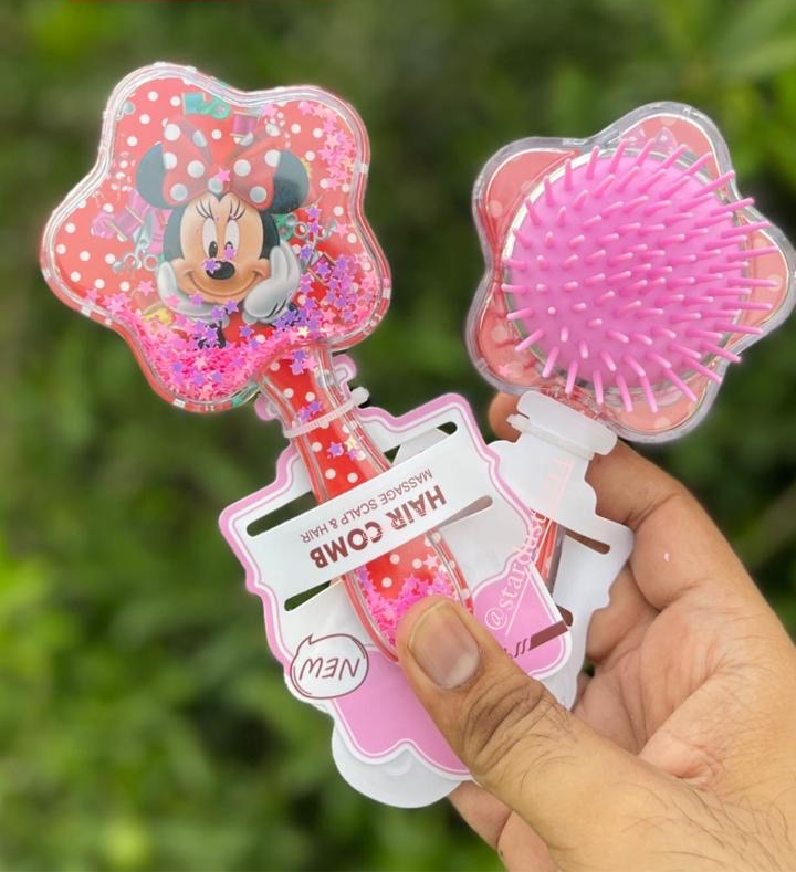 Minnie Mouse Confetti Filled Hairbrush
