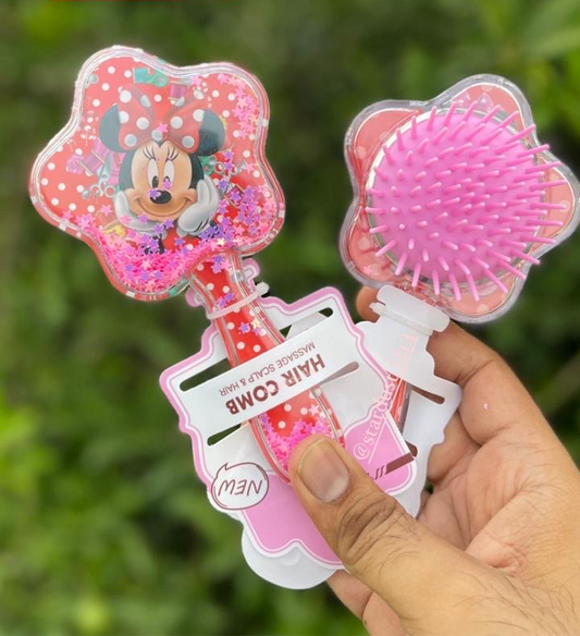 Minnie Mouse Confetti Filled Hairbrush