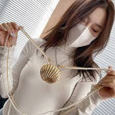Mini Metallic Seashell Bag (with advance payment only)