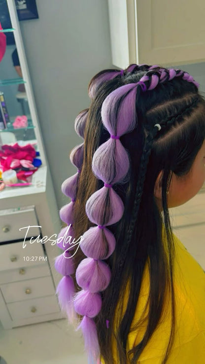 Bubble Braid Extension Hairtie Pairs🔥