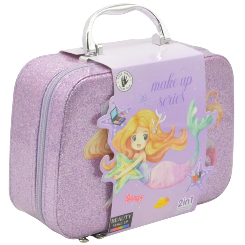 Glittered Mermaid Makeup Briefcase🔥