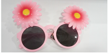 Pink daisy flap sunnies