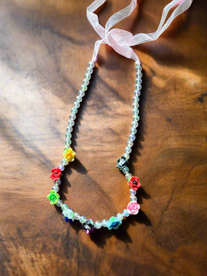 Rose Flower Beads Necklace🔥