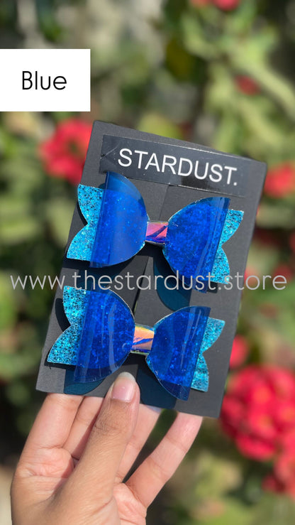 Glittered & Holographic Formal Bow Pairs