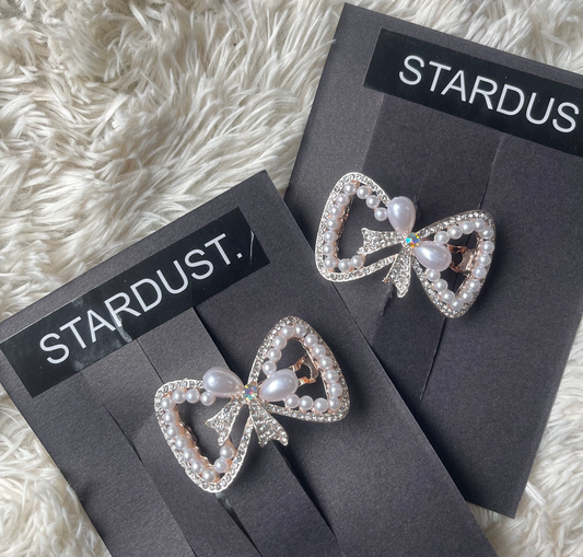 Pearl & Rhinestone Studded Formal Clips