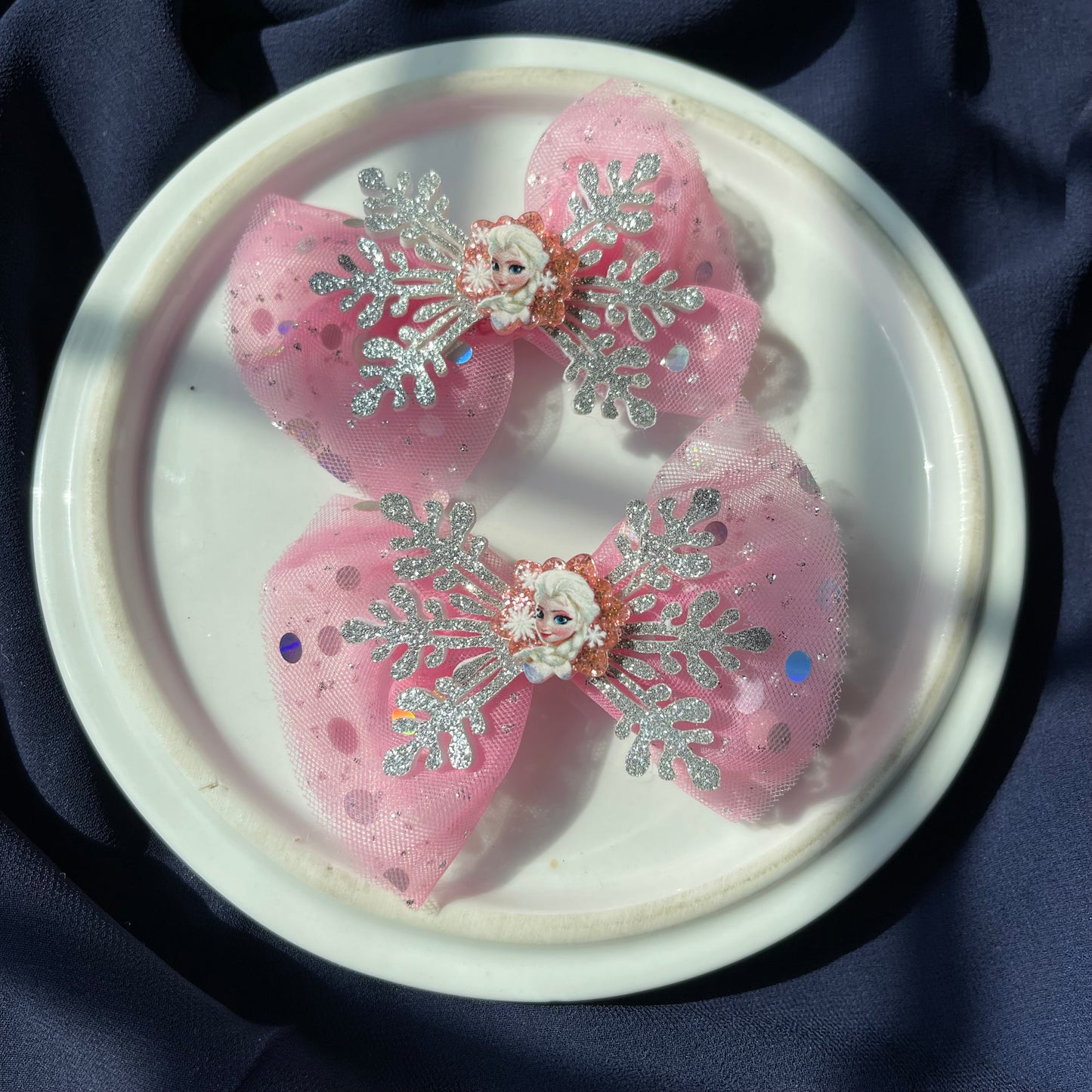 Gittered Snowflake❄️Formal ELSA Bow Pairs🔥