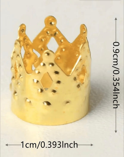 Crown Deadlock Hair Rings Pack🔥