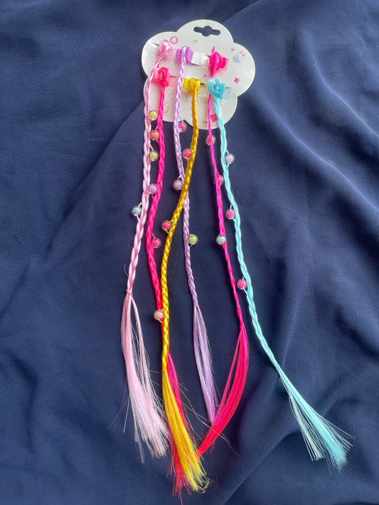 Beaded Braided Extension Clipons