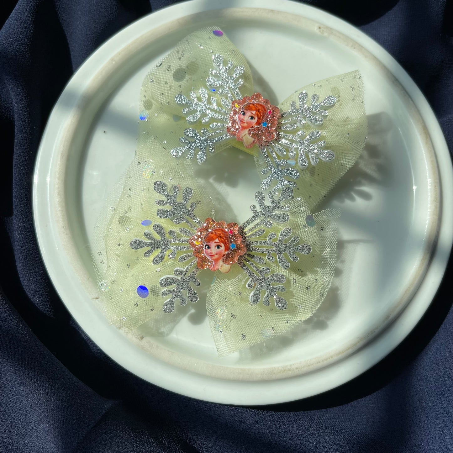 Gittered Snowflake❄️Formal ELSA Bow Pairs🔥