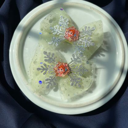 Gittered Snowflake❄️Formal ELSA Bow Pairs🔥