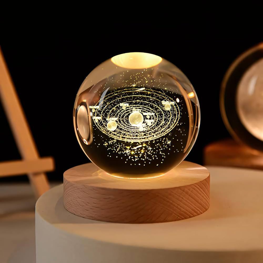 Galaxy Crystal Ball 🔮 Night Lamp🔥