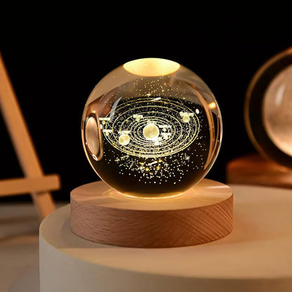 Galaxy Crystal Ball 🔮 Night Lamp🔥