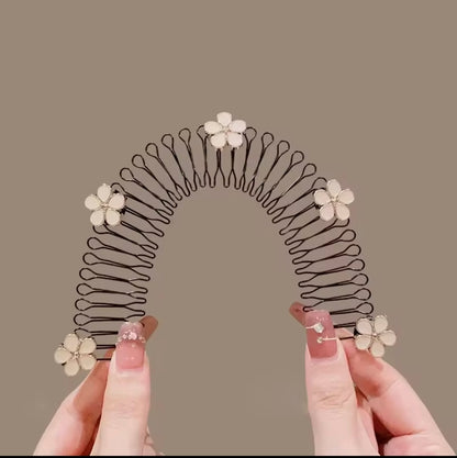 Camelia Flower Hair Divider Comb🔥