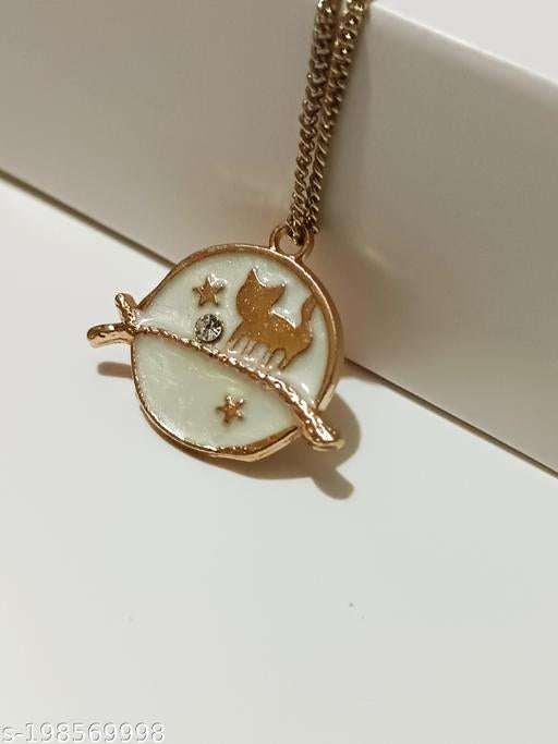 Gold-plated Cat Jewellery Set