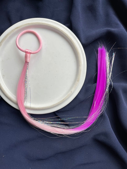 Tricolour hairtie extension