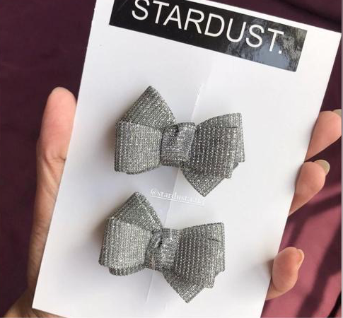 Silver Moonlight 3D Bows pair