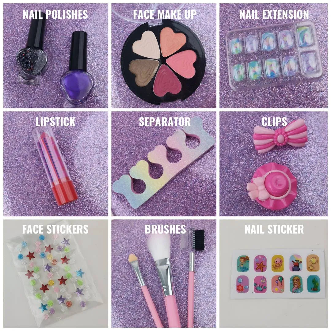 Glittered Mermaid Makeup Briefcase🔥