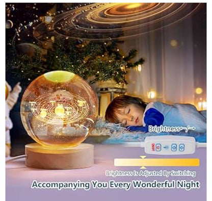 Galaxy Crystal Ball 🔮 Night Lamp🔥