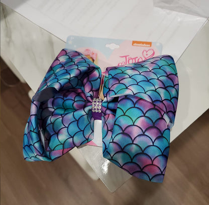 Mermaid Scale Printed bow