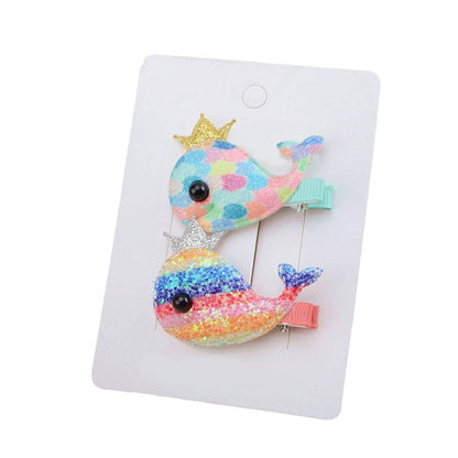 Elaphant/Whale/Rabbit Hairclips Set