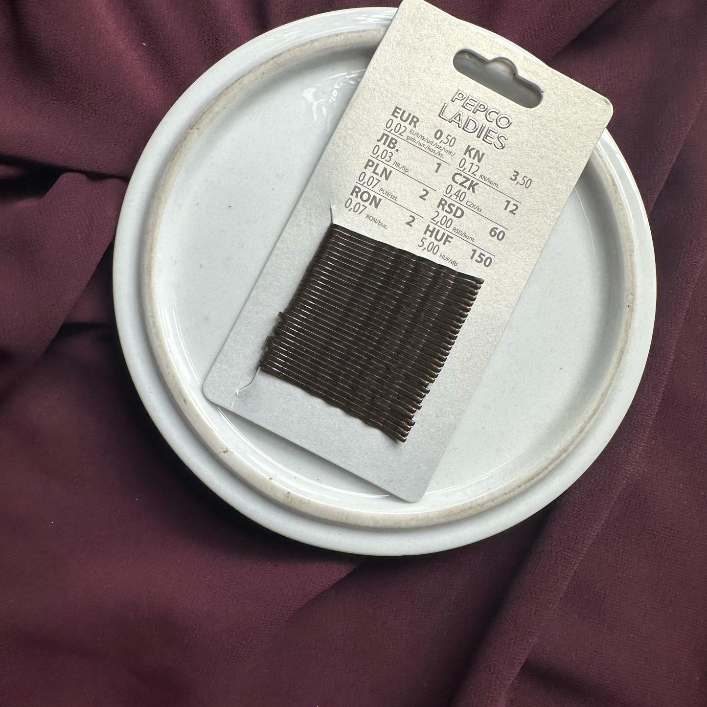 Bobby pins Dark Brown 30pc pack