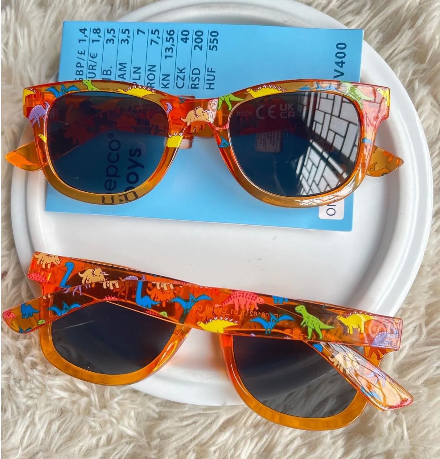 PEPCO Dino print sunnies without card